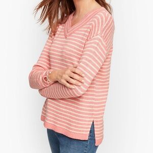 Talbots Linen V-Neck Sweater
